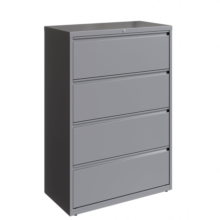 Hirsh 36 Inch Wide Metal Lateral File Cabinet for Home and Office, Holds Letter, Legal and A4 Hanging Folders - SchoolOutlet