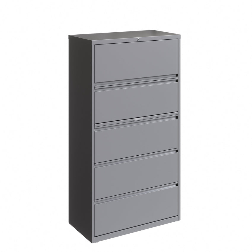 Hirsh 36 Inch Wide Metal Lateral File Cabinet for Home and Office, Holds Letter, Legal and A4 Hanging Folders - SchoolOutlet