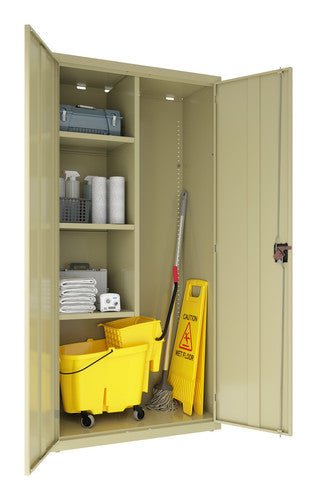 Hirsh Janitorial Cabinet, 18"D x 36"W x 72"H - SchoolOutlet
