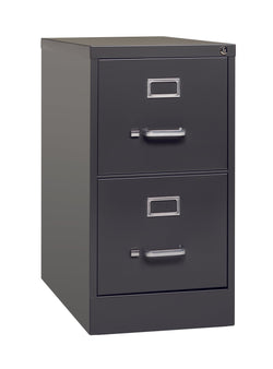 Hirsh 26.5" Deep 2 Drawer Letter Width Vertical File Cabinet, Commercial Grade