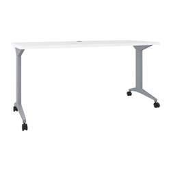 Hirsh Modern T-Leg Table Desk with Rounded Corner T-Mold Top for Schools