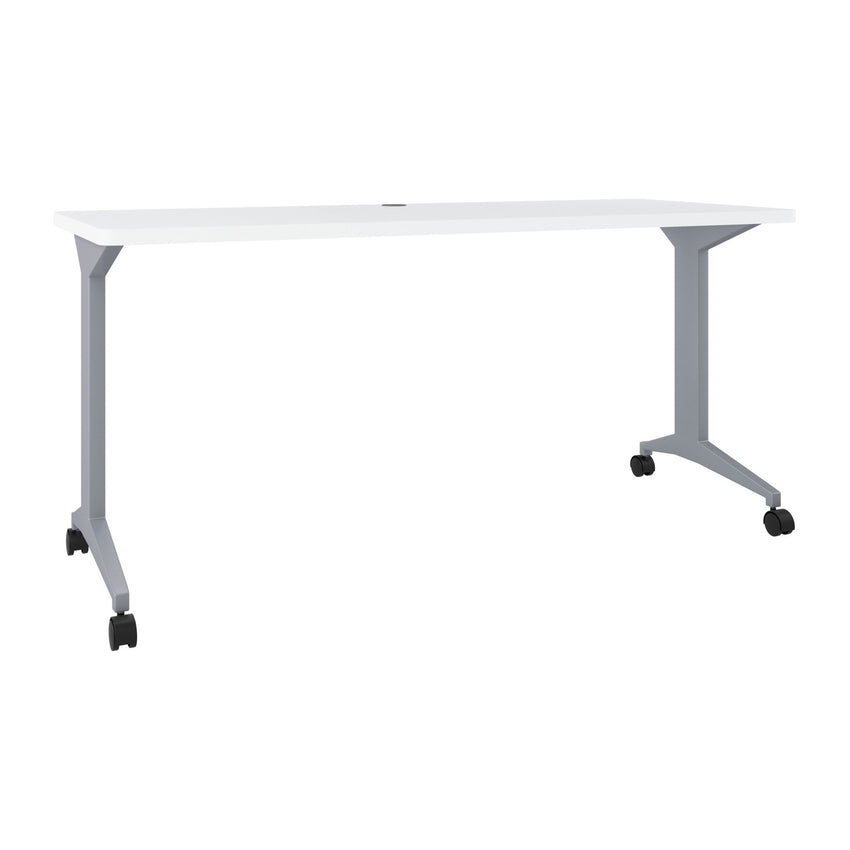 Hirsh Modern T-Leg Table Desk with Rounded Corner T-Mold Top for Schools - SchoolOutlet