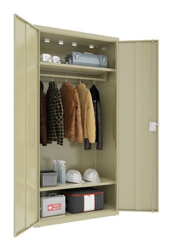 Hirsh Wardrobe Cabinet, 18"D x 36"W x 72"H - SchoolOutlet