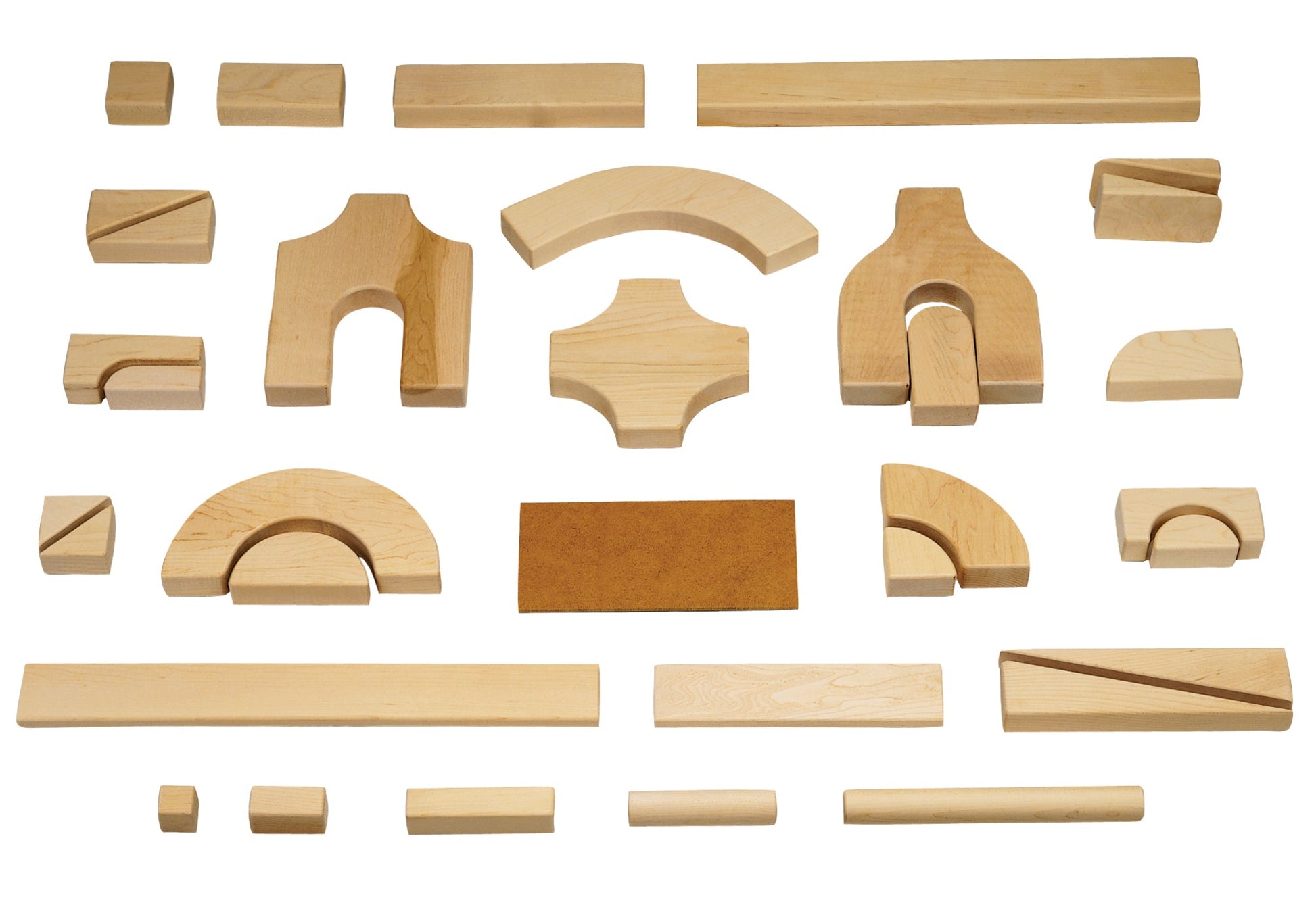 Jonti-Craft UNIT BLOCKS - INDIVIDUAL SET; 45 Pieces, 14 Shapes (Jonti-Craft JON-0259JC) - SchoolOutlet