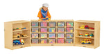 Jonti-Craft 20-Tray Fold and Lock Storage Unit with Clear Trays (Jonti-Craft JON-03230JC) - SchoolOutlet