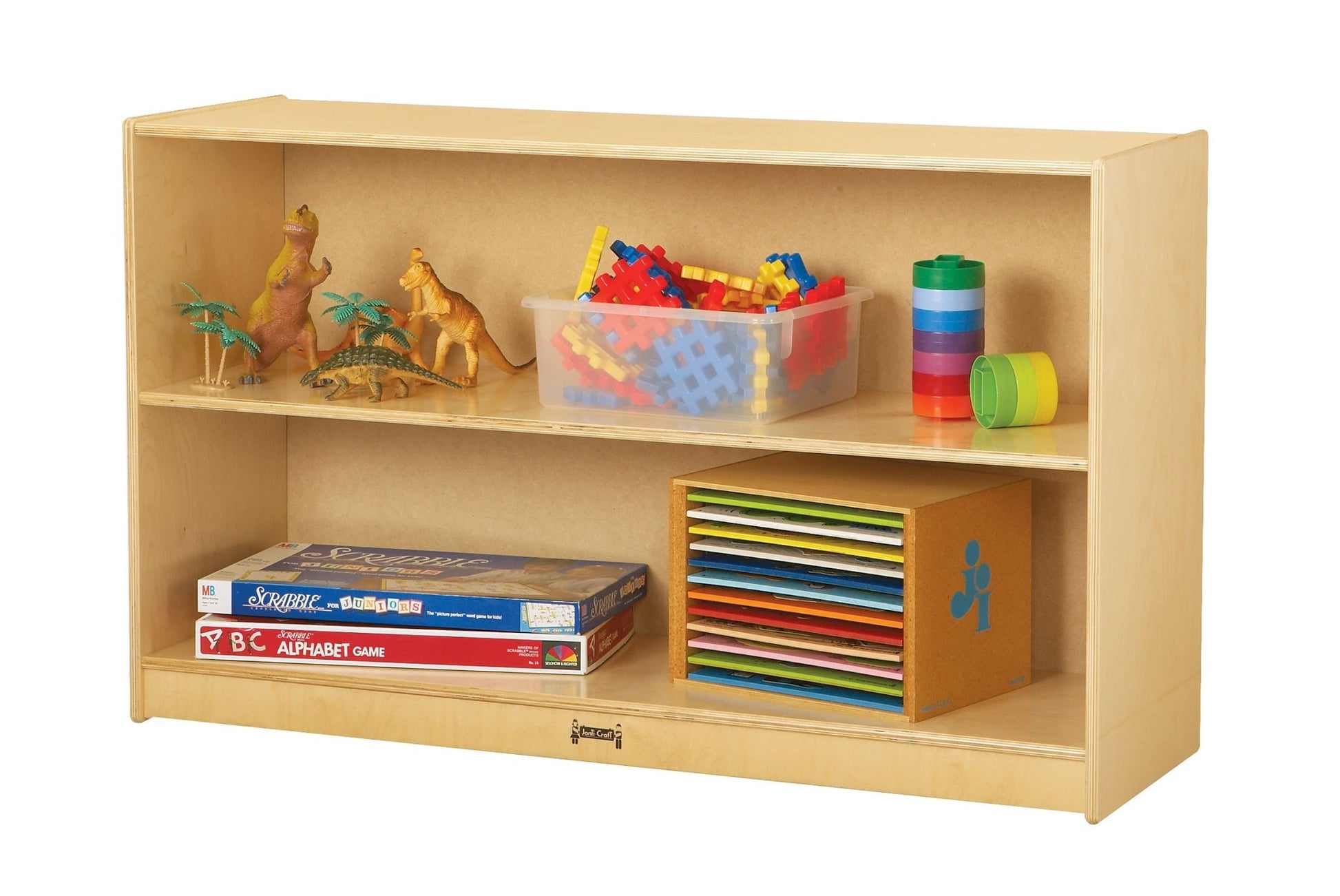Jonti-craft Low Straight Shelf Mobile Unit (Jonti-Craft JON-0393JC) - SchoolOutlet