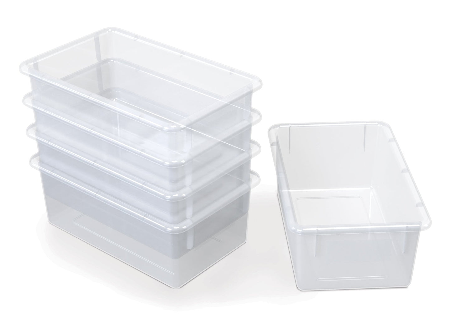 Jonti-Craft Baltic Birch 25-Cubby Mobile Storage Unit with Clear Trays (Jonti-Craft JON-04260JC) - SchoolOutlet