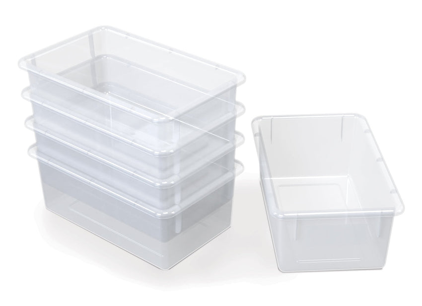Jonti-Craft Baltic Birch 25-Cubby Mobile Storage Unit with Clear Trays (Jonti-Craft JON-04260JC) - SchoolOutlet