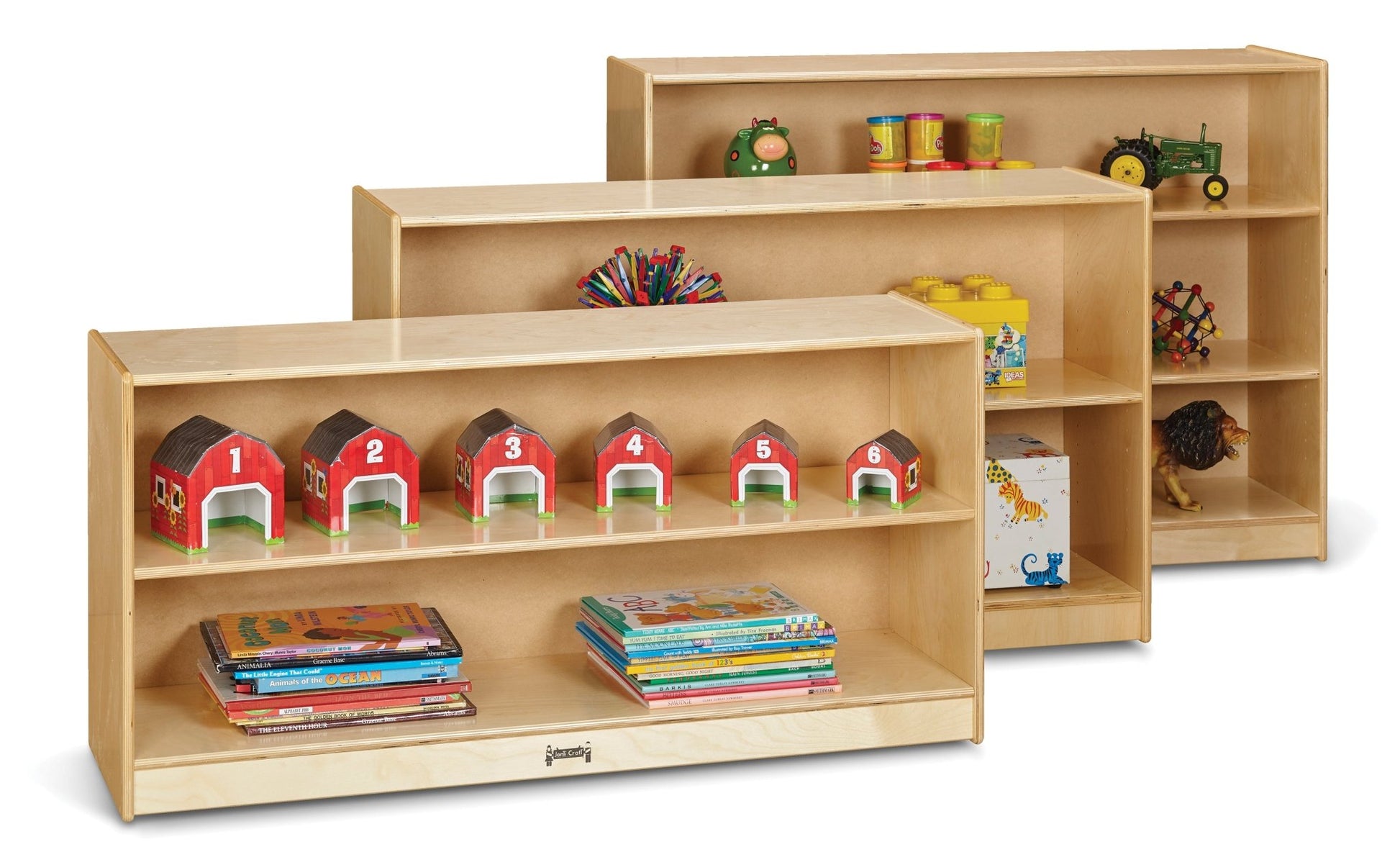 Jonti-Craft Mobile Adjustable Bookcase (Jonti-Craft JON-0792JC) - SchoolOutlet