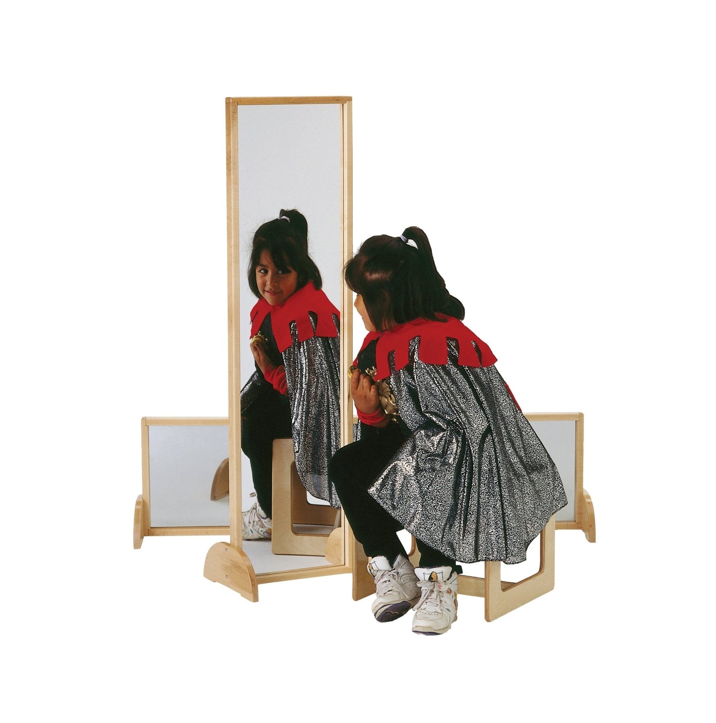 Jonti-Craft Acrylic Freestanding Mirror With Wood Frame (Jonti-Craft JON-2171JC) - SchoolOutlet