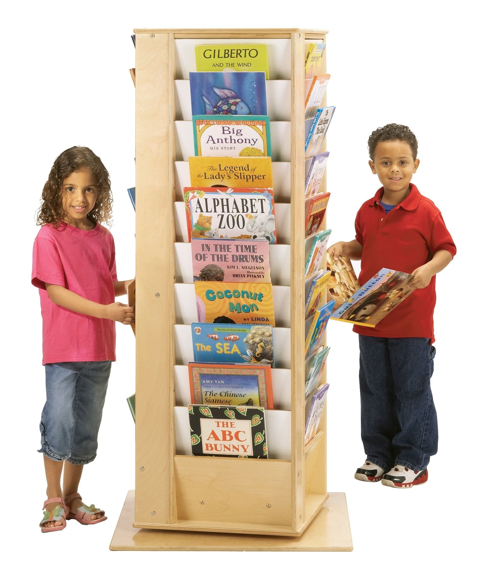 Jonti-Craft Revolving Literacy Tower 57 1/2" (Jonti-Craft JON-3550JC) - SchoolOutlet