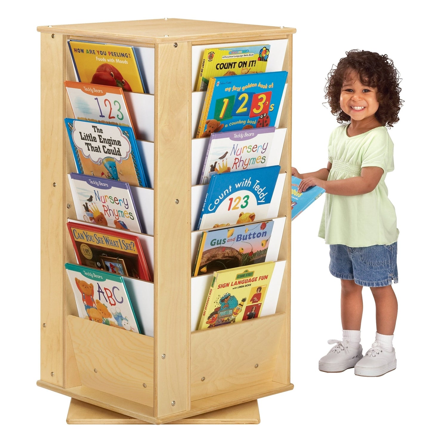 Jonti-Craft Small Revolving Literacy Tower 39" (Jonti-Craft JON-3551JC) - SchoolOutlet