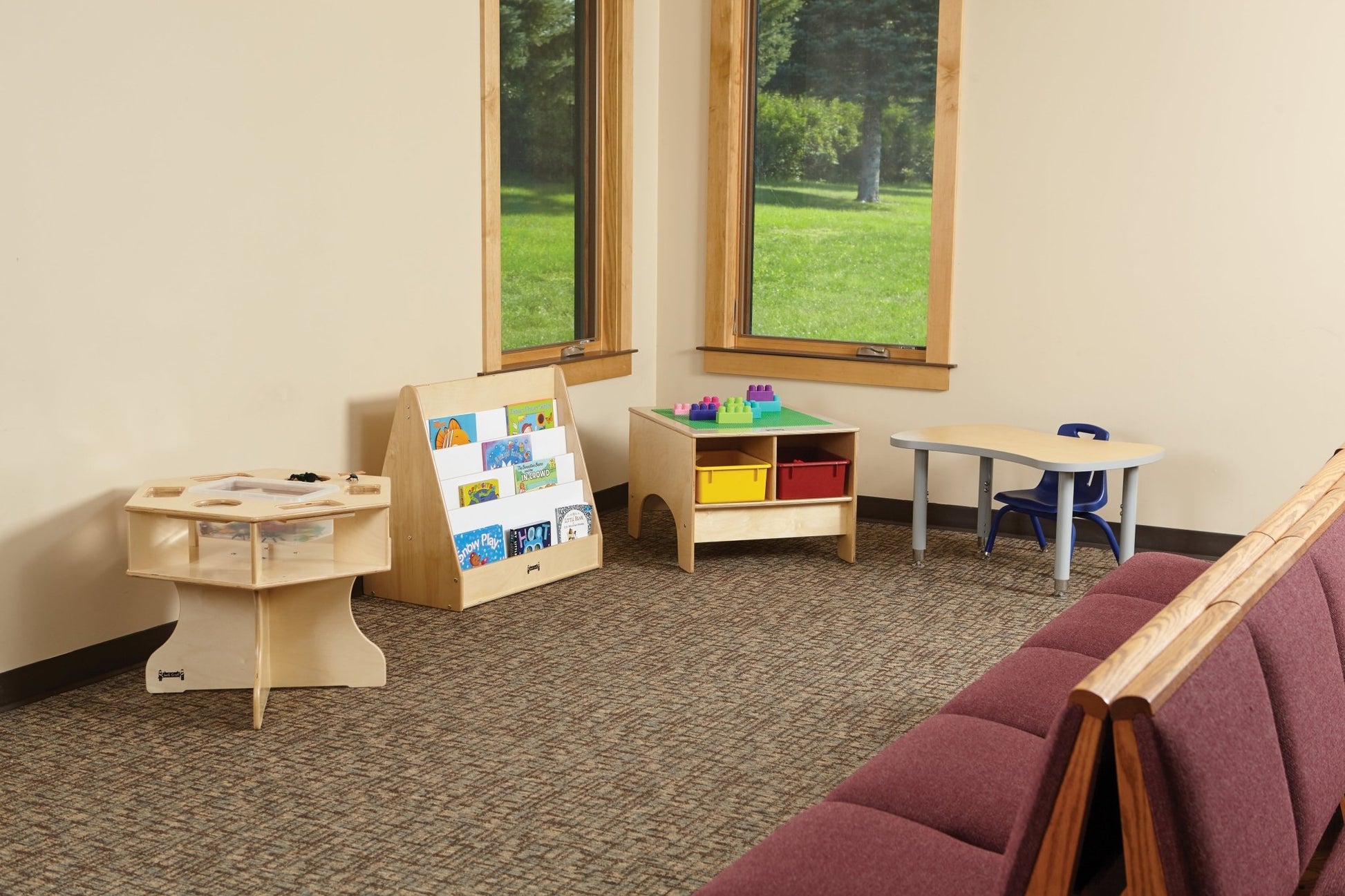 Jonti-Craft Building Table With Lego Compatible Top- No Storage Tubs (Jonti-Craft JON-5744JC) - SchoolOutlet