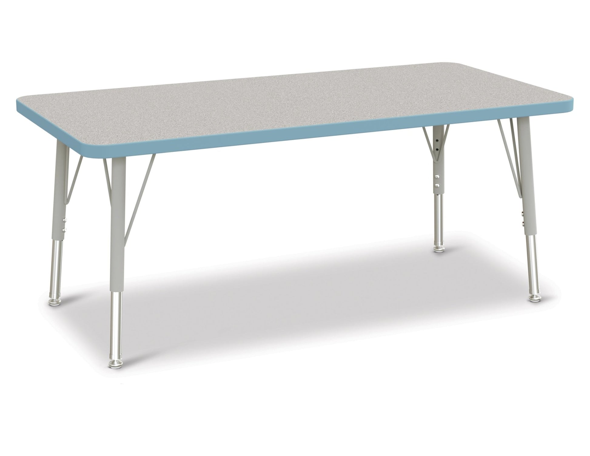 Jonti-Craft Rectangle Elementary Activity Table with Heavy Duty Laminate Top (24" x 48") - Height Adjustable Legs (15" - 24") - SchoolOutlet