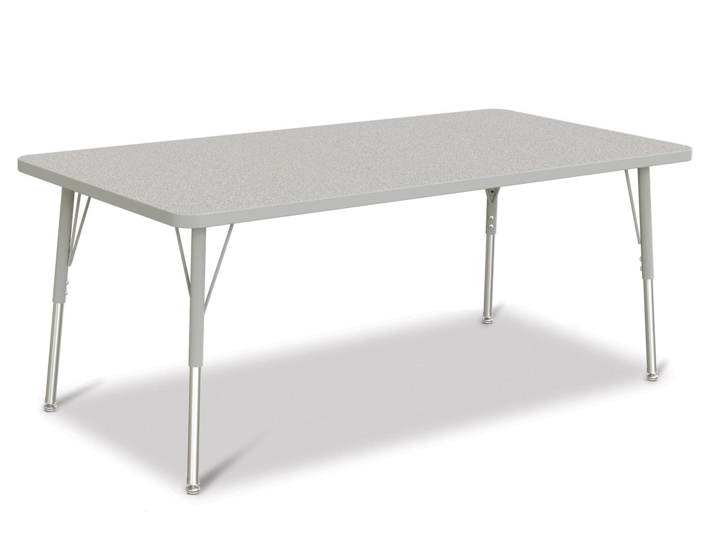 Jonti-Craft Rectangle Activity Table with Heavy Duty Laminate Top (30" x 60") Height Adjustable Legs - 4th Grade to Adult - SchoolOutlet