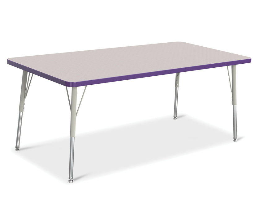 Jonti-Craft Rectangle Activity Table with Heavy Duty Laminate Top (30" x 60") Height Adjustable Legs - 4th Grade to Adult - SchoolOutlet