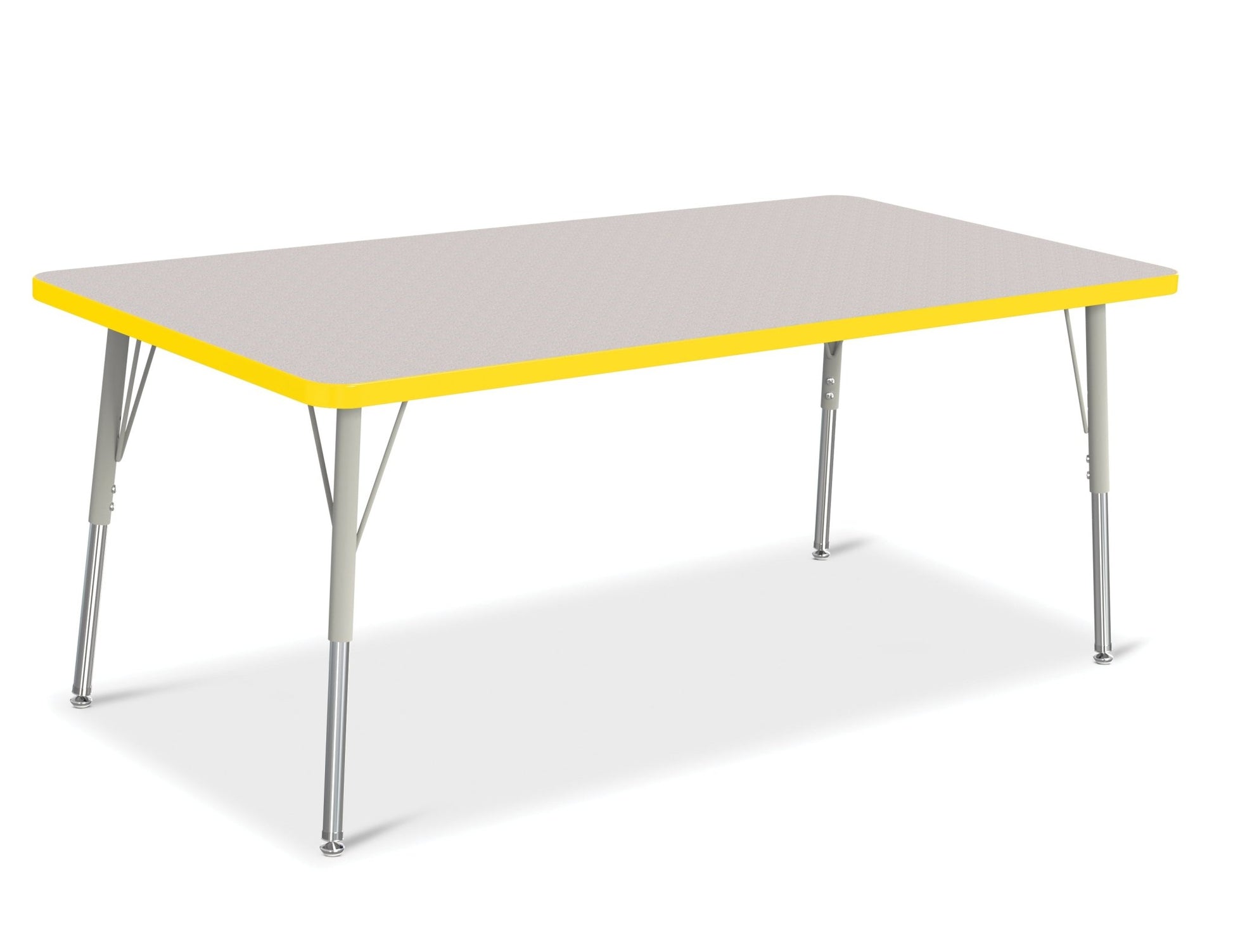Jonti-Craft Rectangle Activity Table with Heavy Duty Laminate Top (30" x 60") Height Adjustable Legs - 4th Grade to Adult - SchoolOutlet