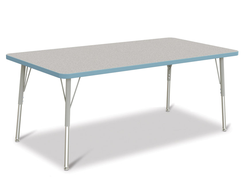 Jonti-Craft Rectangle Activity Table with Heavy Duty Laminate Top (30" x 60") Height Adjustable Legs - 4th Grade to Adult - SchoolOutlet