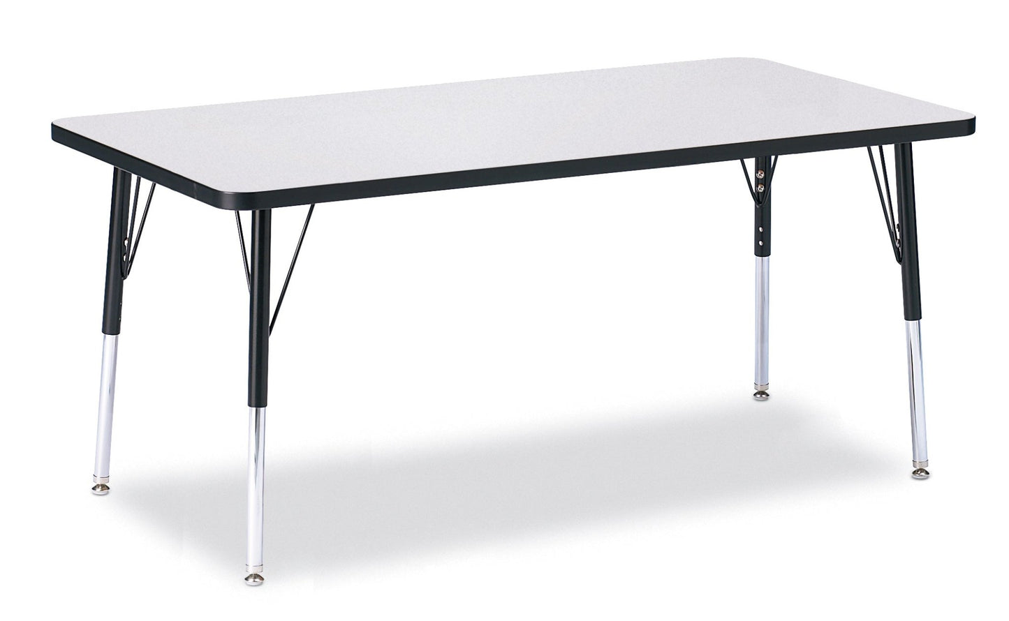 Jonti-Craft Rectangle Activity Table with Heavy Duty Laminate Top (30" x 60") Height Adjustable Legs - 4th Grade to Adult - SchoolOutlet