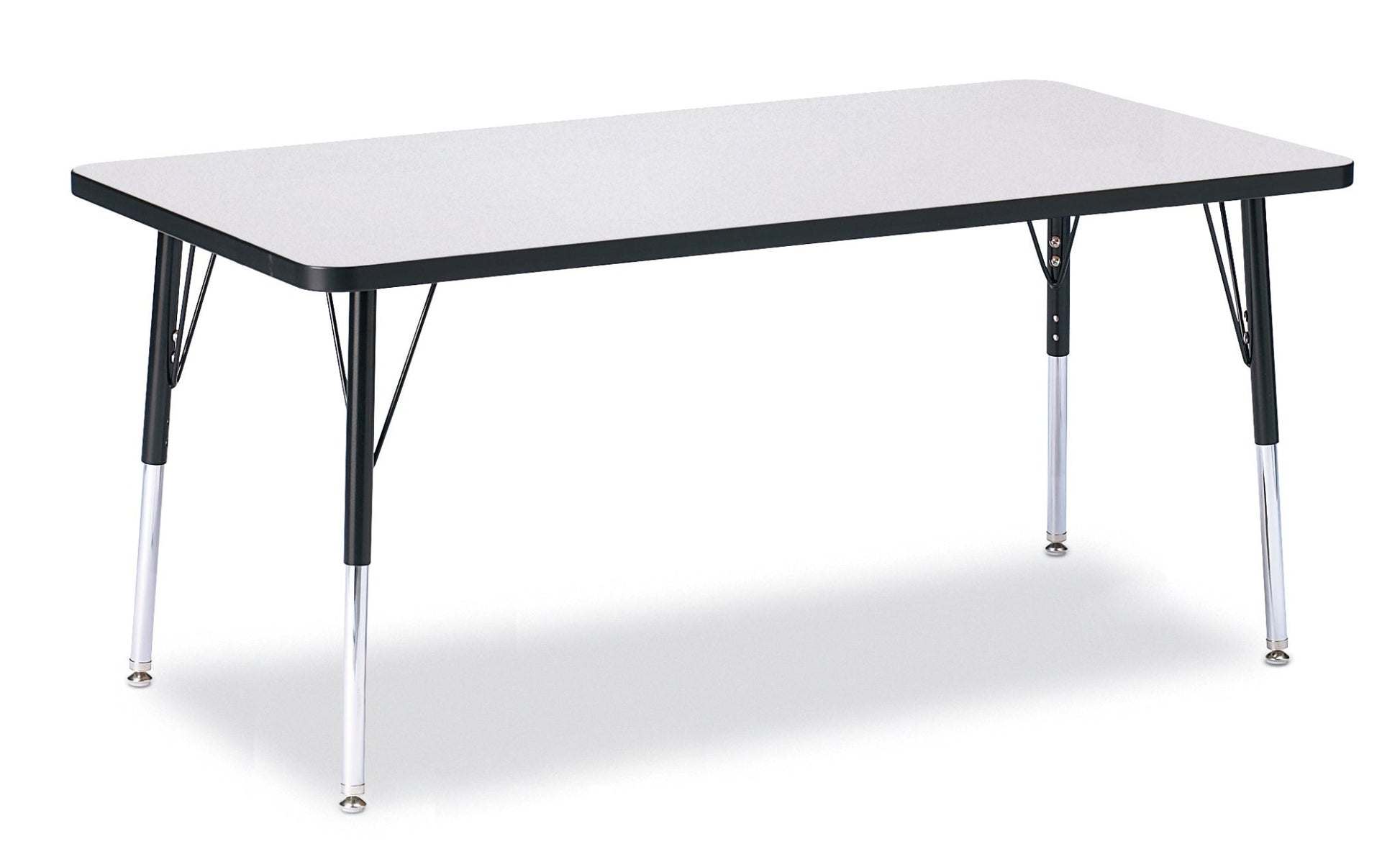 Jonti-Craft Rectangle Activity Table with Heavy Duty Laminate Top (30" x 60") Height Adjustable Legs - 4th Grade to Adult - SchoolOutlet