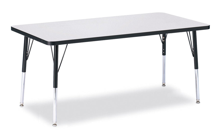 Jonti-Craft Rectangle Activity Table with Heavy Duty Laminate Top (30" x 60") Height Adjustable Legs - 4th Grade to Adult - SchoolOutlet