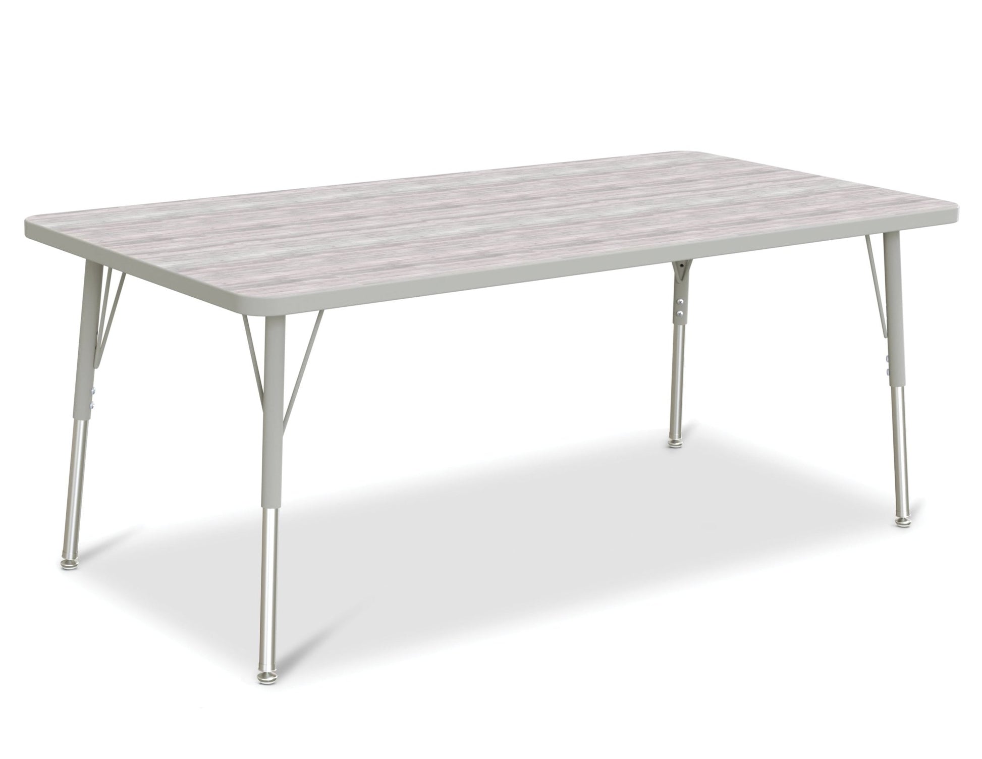 Jonti-Craft Rectangle Activity Table with Heavy Duty Laminate Top (30" x 60") Height Adjustable Legs - 4th Grade to Adult - SchoolOutlet