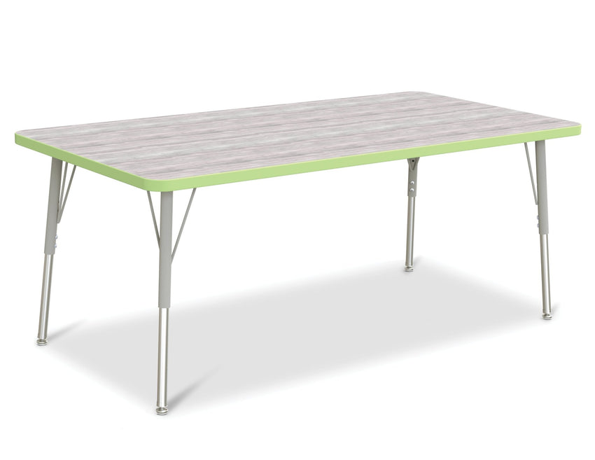 Jonti-Craft Rectangle Activity Table with Heavy Duty Laminate Top (30" x 60") Height Adjustable Legs - 4th Grade to Adult - SchoolOutlet