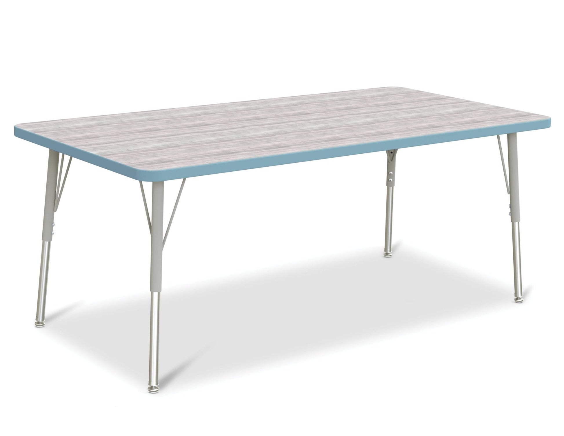 Jonti-Craft Rectangle Activity Table with Heavy Duty Laminate Top (30" x 60") Height Adjustable Legs - 4th Grade to Adult - SchoolOutlet