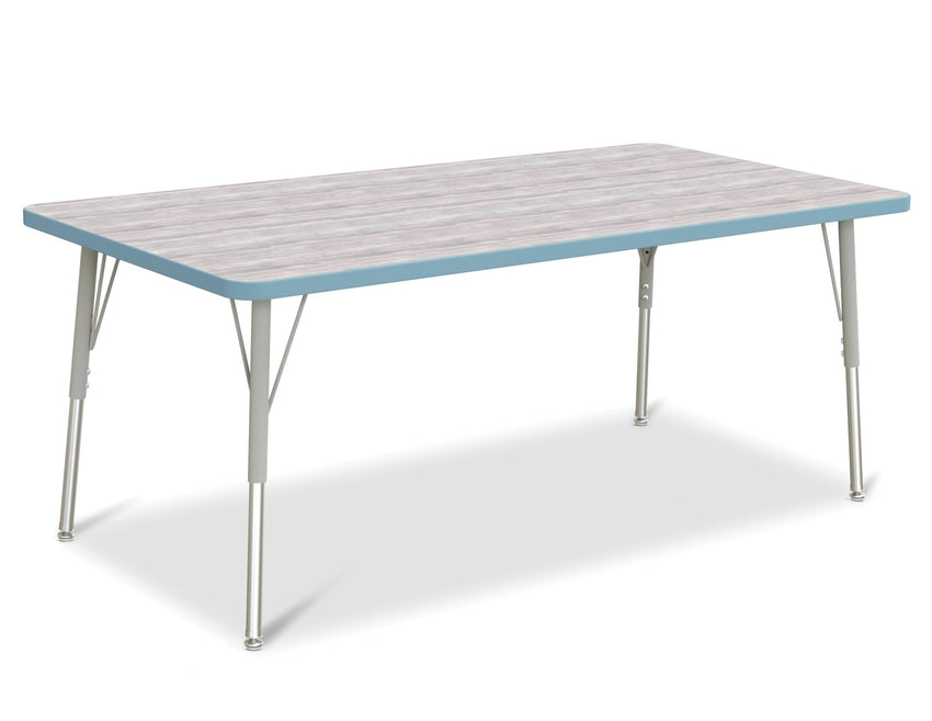 Jonti-Craft Rectangle Activity Table with Heavy Duty Laminate Top (30" x 60") Height Adjustable Legs - 4th Grade to Adult - SchoolOutlet