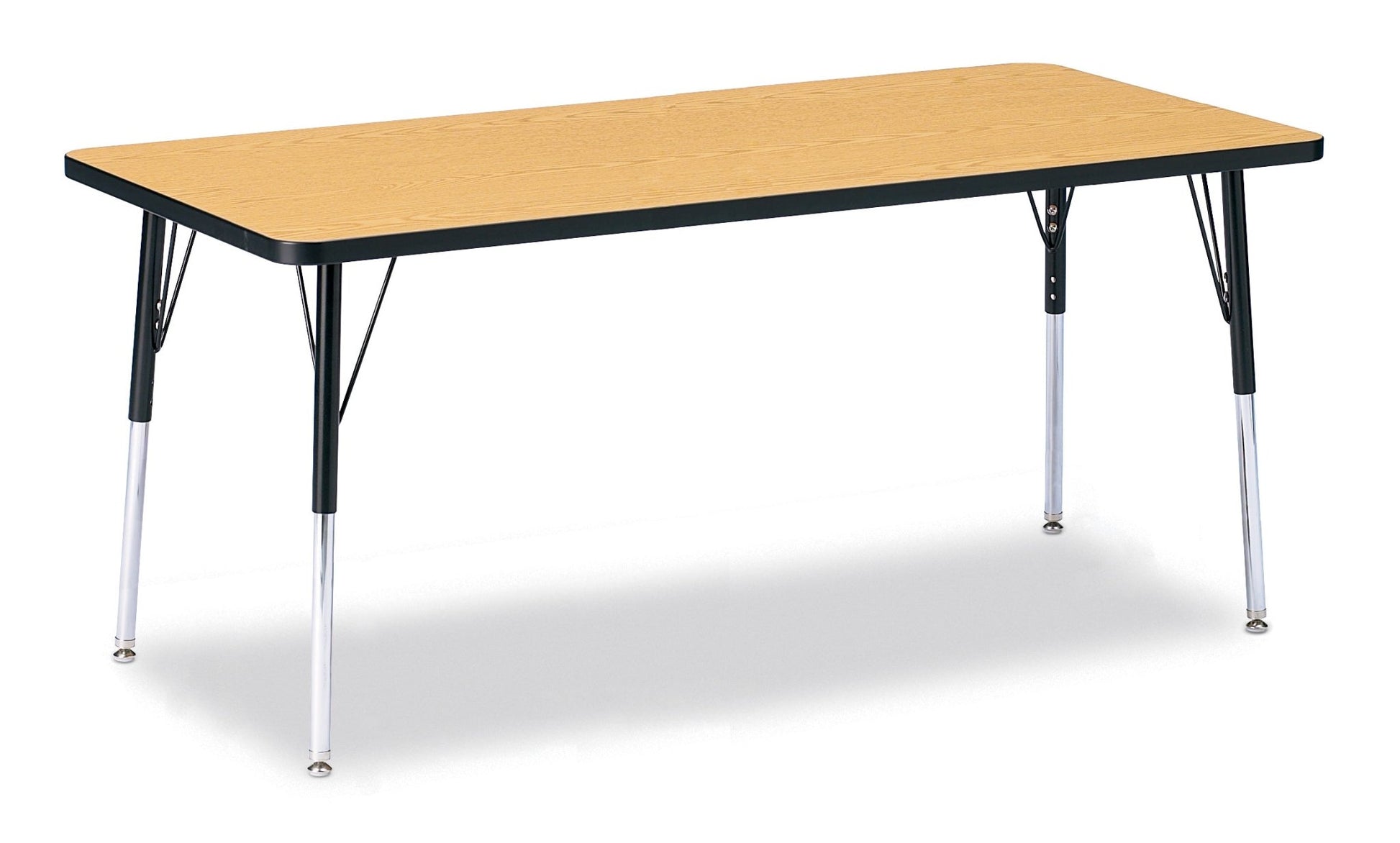 Jonti-Craft Rectangle Activity Table with Heavy Duty Laminate Top (30" x 72") Height Adjustable Legs - 4th Grade to Adult - SchoolOutlet