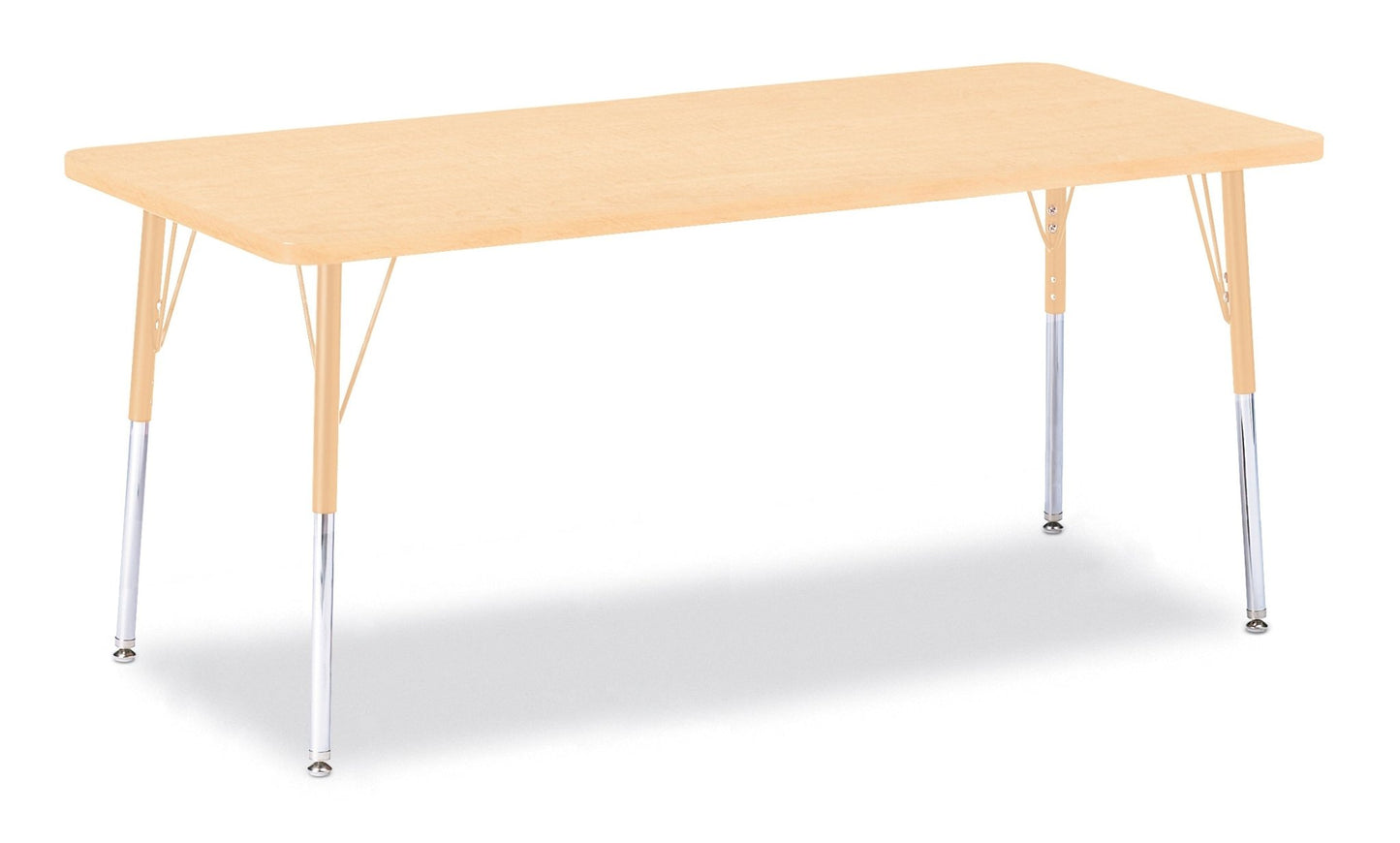 Jonti-Craft Rectangle Activity Table with Heavy Duty Laminate Top (30" x 72") Height Adjustable Legs - 4th Grade to Adult - SchoolOutlet