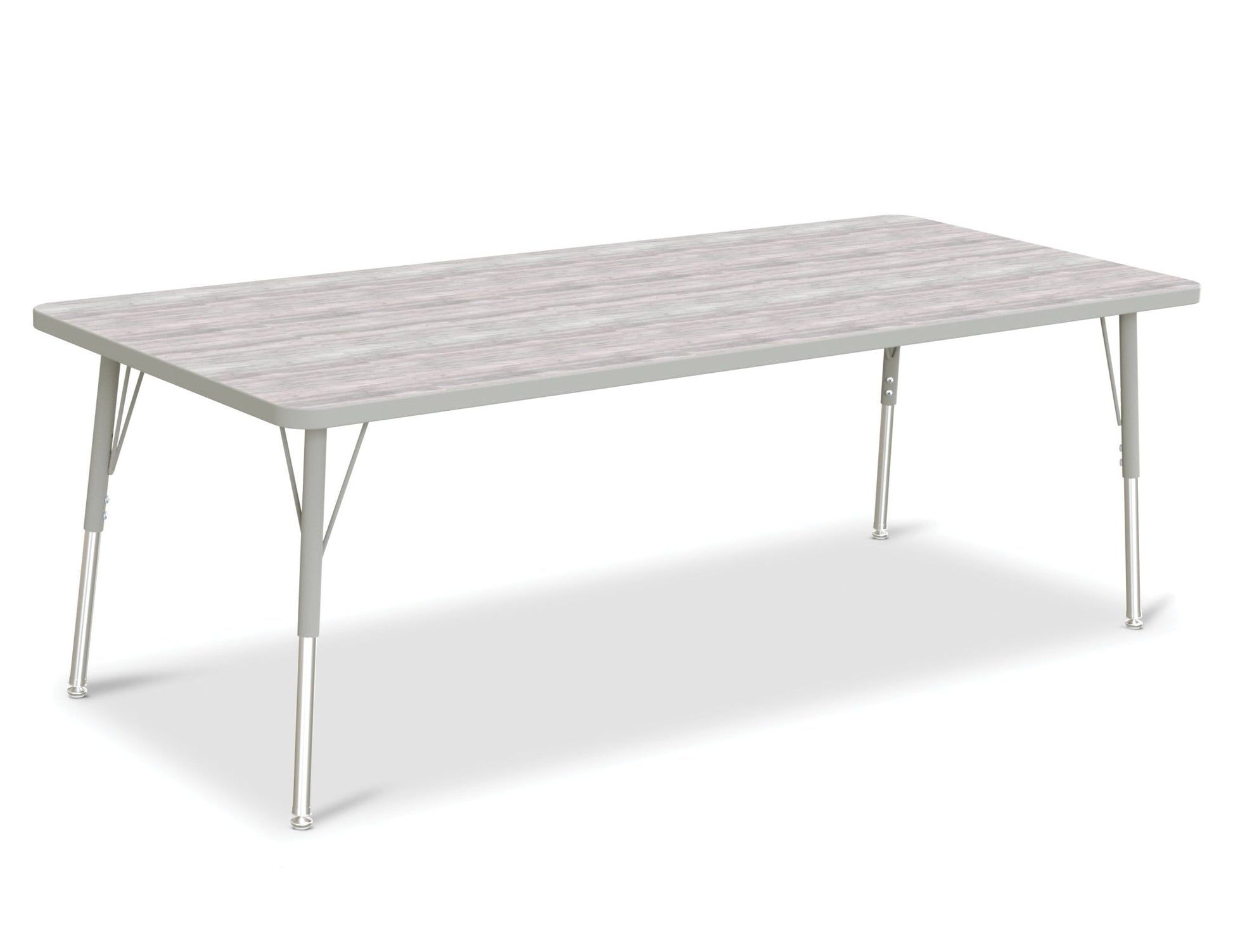 Jonti-Craft Rectangle Activity Table with Heavy Duty Laminate Top (30" x 72") Height Adjustable Legs - 4th Grade to Adult - SchoolOutlet