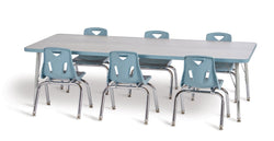 Jonti-Craft Rectangle Elementary Activity Table with Heavy Duty Laminate Top (30" x 72") - Height Adjustable Legs (15" - 24")