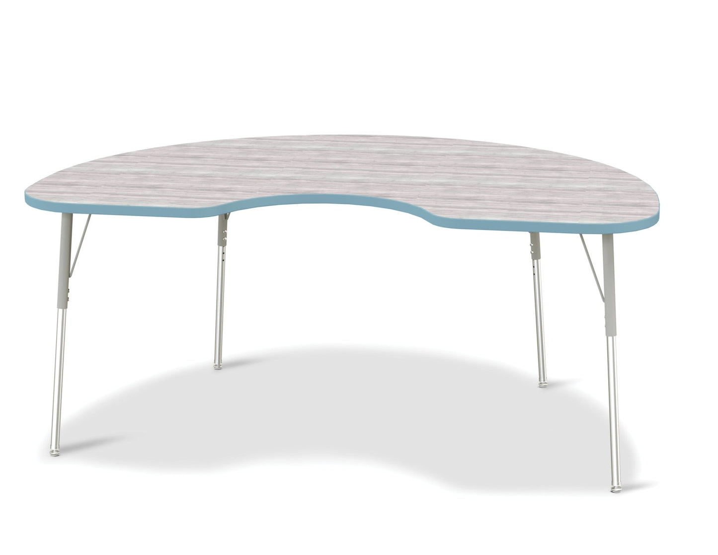 Jonti-Craft Kidney Activity Table with Heavy Duty Laminate Top and Height Adjustable Legs - 4th Grade to Adult - SchoolOutlet