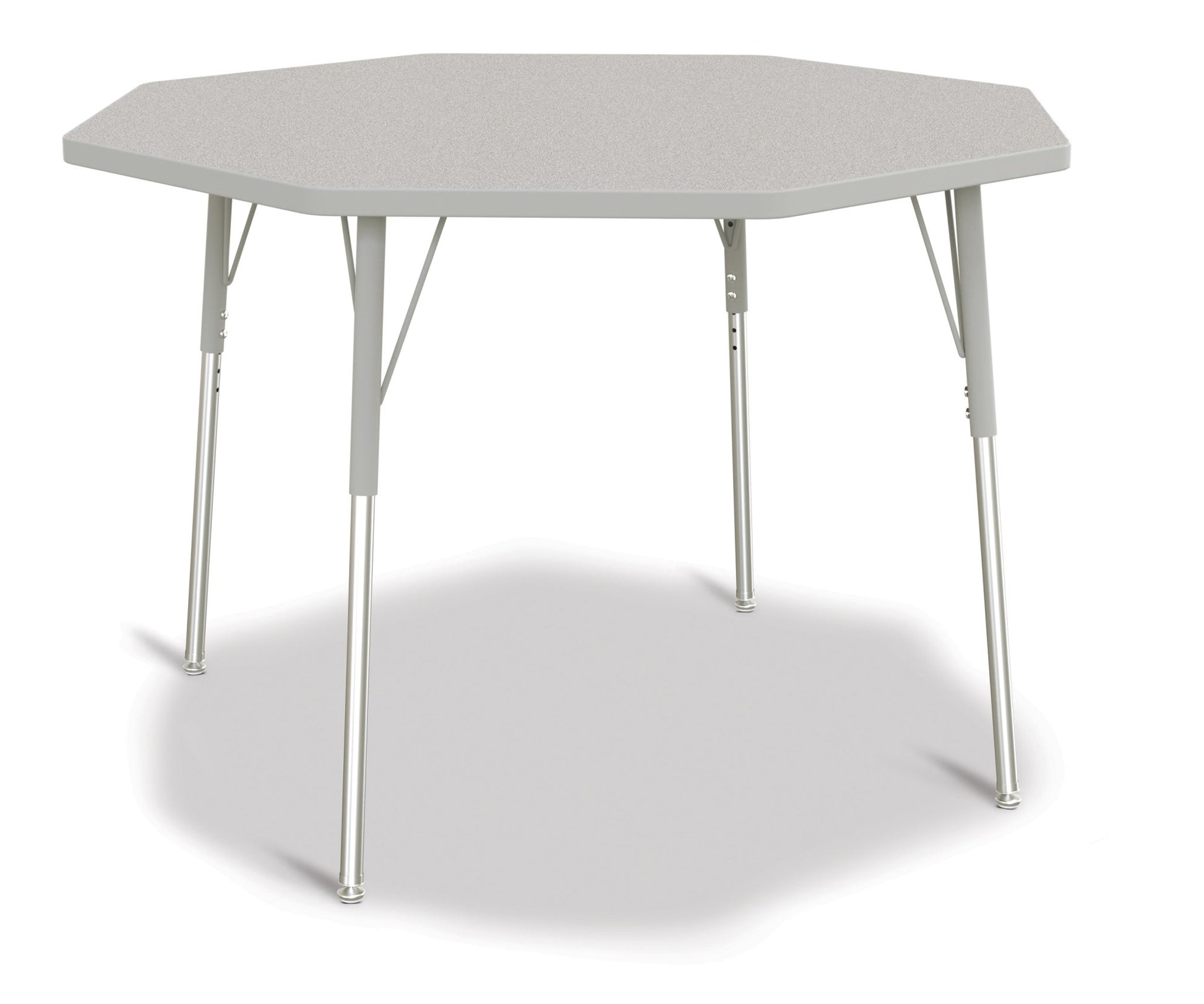 Jonti-Craft Octagon Activity Table with Heavy Duty Laminate Top and Height Adjustable Legs - 4th Grade to Adult - SchoolOutlet