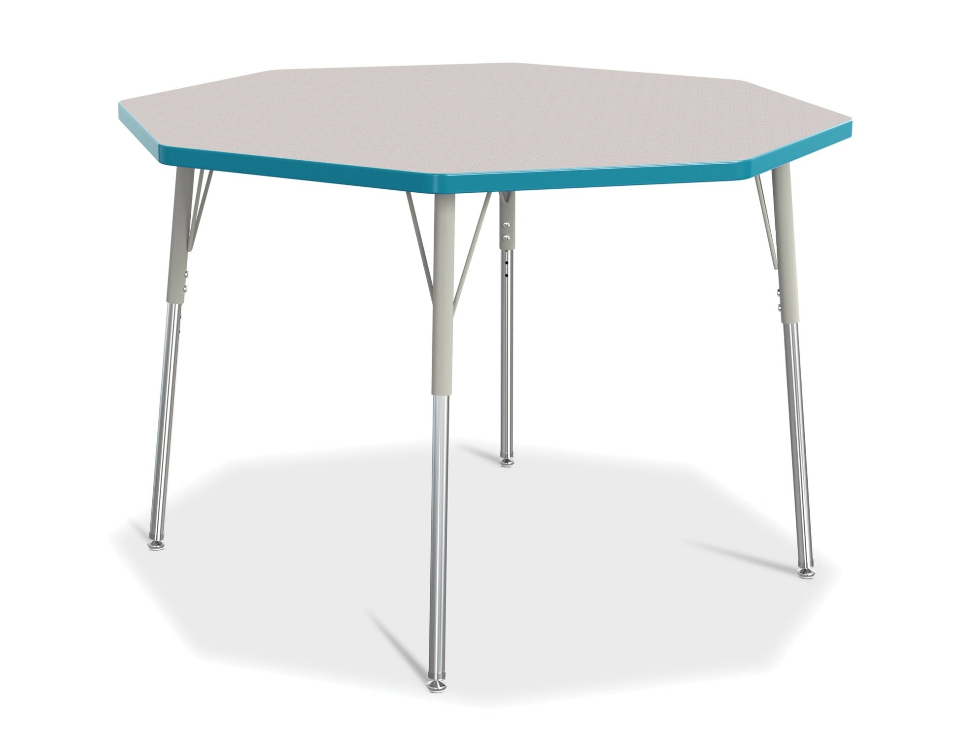 Jonti-Craft Octagon Activity Table with Heavy Duty Laminate Top and Height Adjustable Legs - 4th Grade to Adult - SchoolOutlet