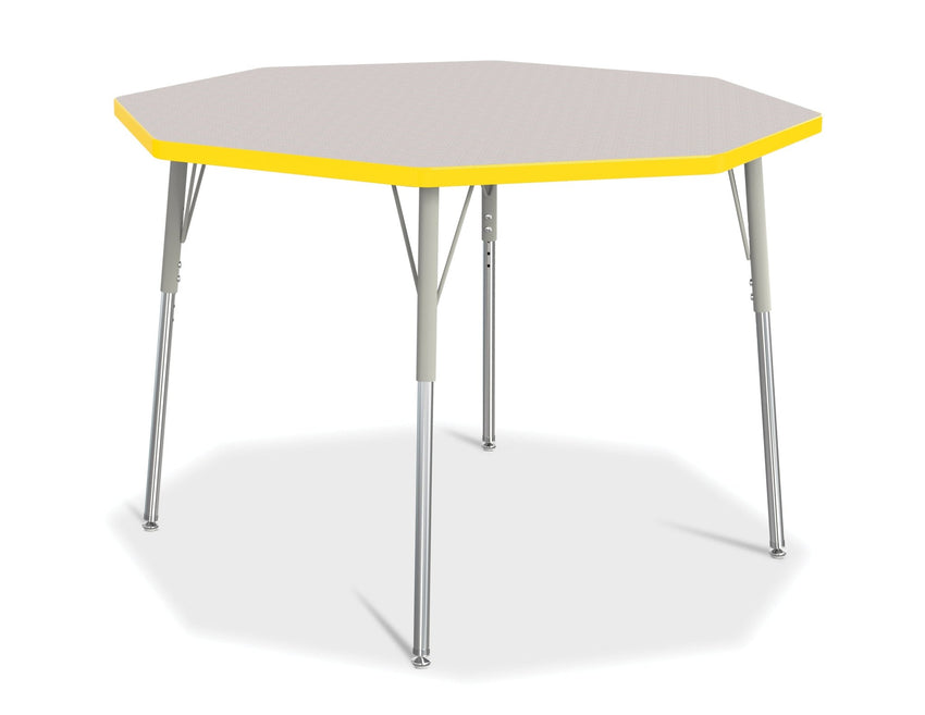 Jonti-Craft Octagon Activity Table with Heavy Duty Laminate Top and Height Adjustable Legs - 4th Grade to Adult - SchoolOutlet