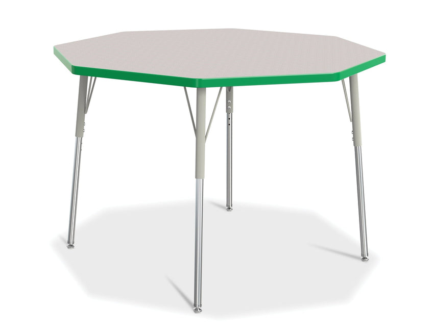 Jonti-Craft Octagon Activity Table with Heavy Duty Laminate Top and Height Adjustable Legs - 4th Grade to Adult - SchoolOutlet