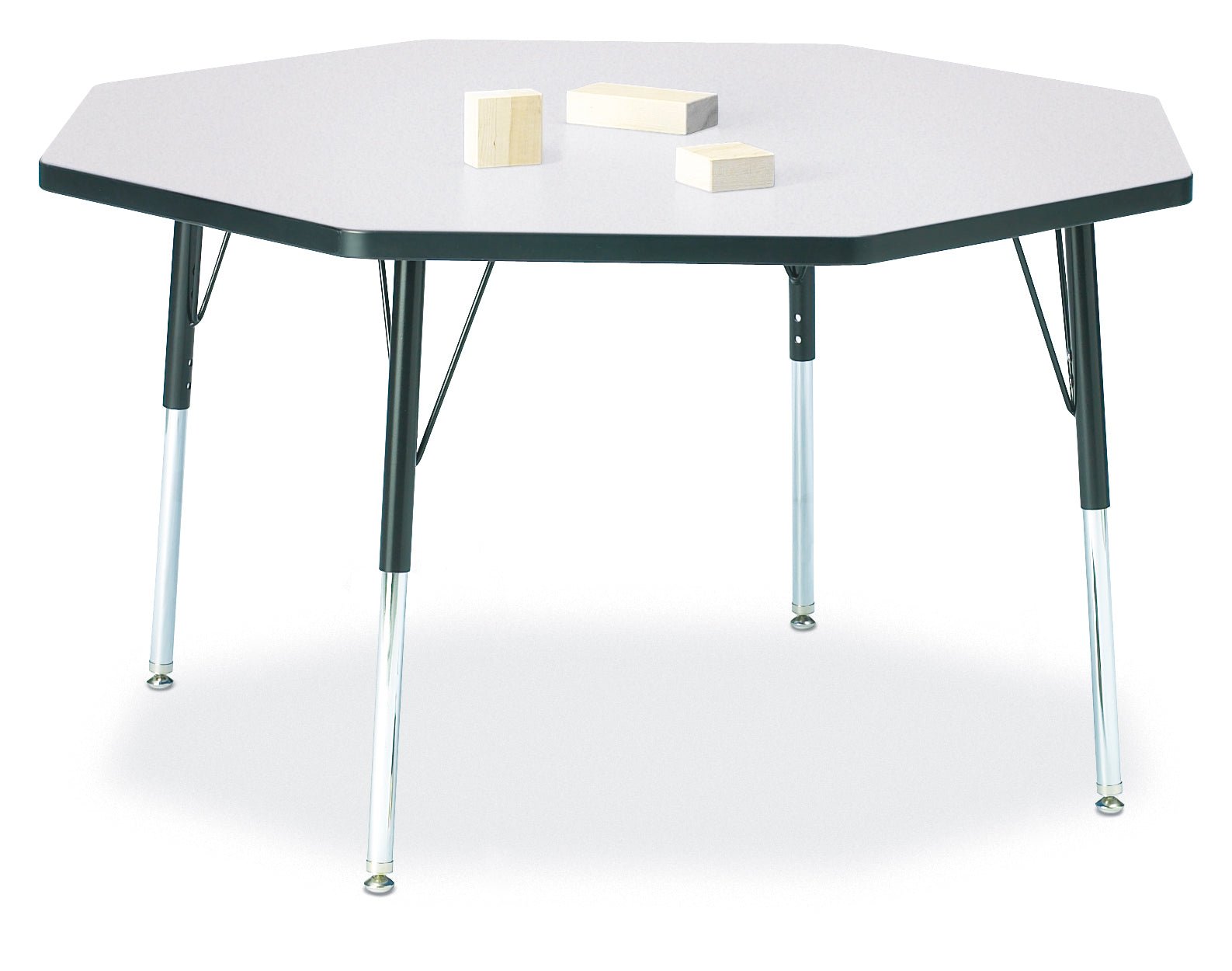 Jonti-Craft Octagon Activity Table with Heavy Duty Laminate Top and Height Adjustable Legs - 4th Grade to Adult - SchoolOutlet