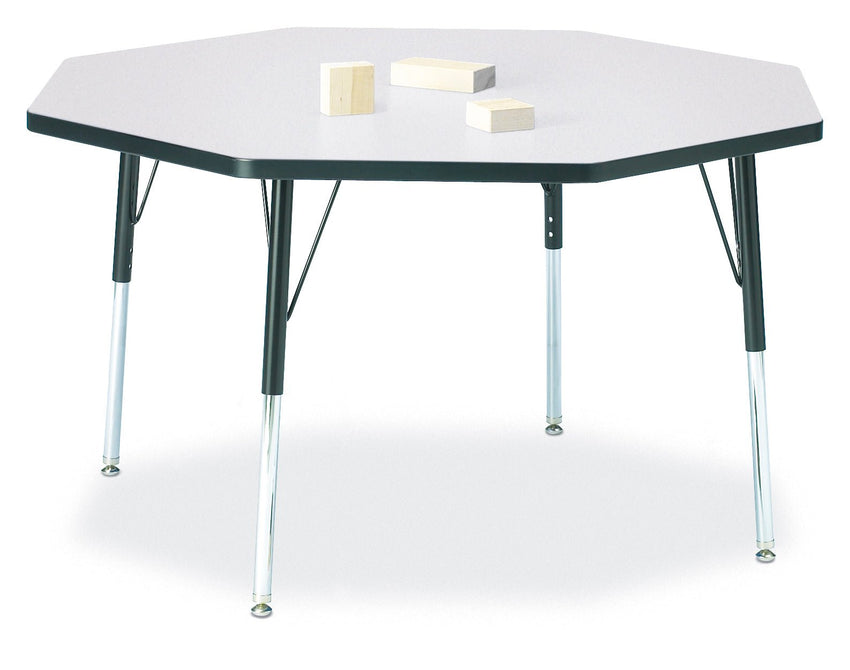 Jonti-Craft Octagon Activity Table with Heavy Duty Laminate Top and Height Adjustable Legs - 4th Grade to Adult - SchoolOutlet
