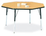 Jonti-Craft Octagon Activity Table with Heavy Duty Laminate Top and Height Adjustable Legs - 4th Grade to Adult - SchoolOutlet