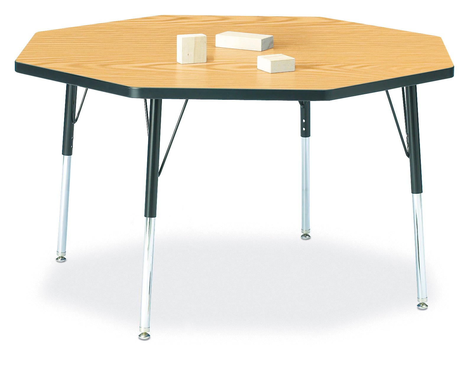 Jonti-Craft Octagon Activity Table with Heavy Duty Laminate Top and Height Adjustable Legs - 4th Grade to Adult - SchoolOutlet