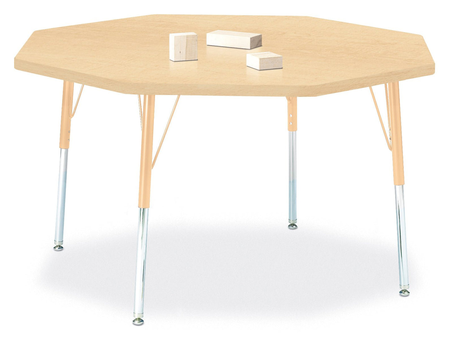 Jonti-Craft Octagon Activity Table with Heavy Duty Laminate Top and Height Adjustable Legs - 4th Grade to Adult - SchoolOutlet
