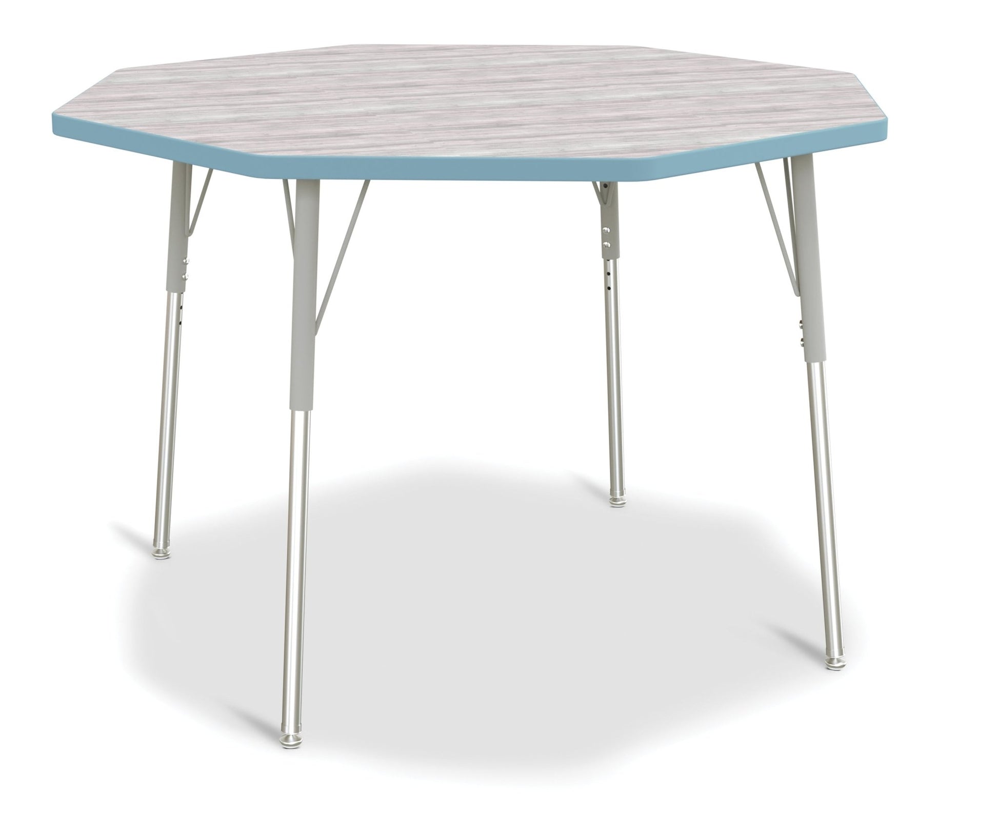 Jonti-Craft Octagon Activity Table with Heavy Duty Laminate Top and Height Adjustable Legs - 4th Grade to Adult - SchoolOutlet