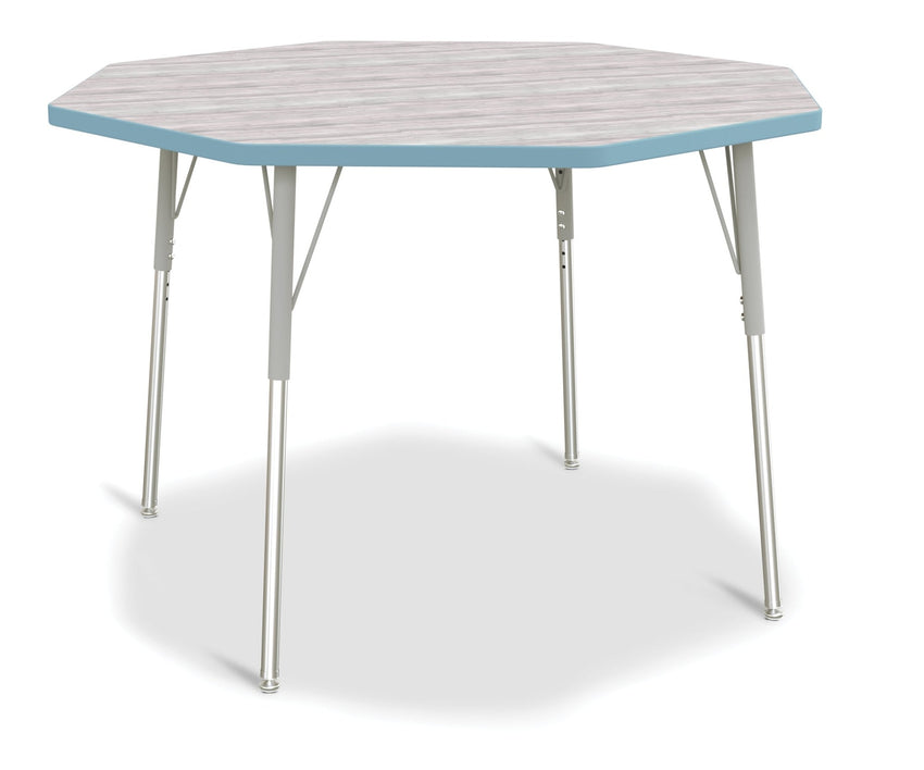 Jonti-Craft Octagon Activity Table with Heavy Duty Laminate Top and Height Adjustable Legs - 4th Grade to Adult - SchoolOutlet
