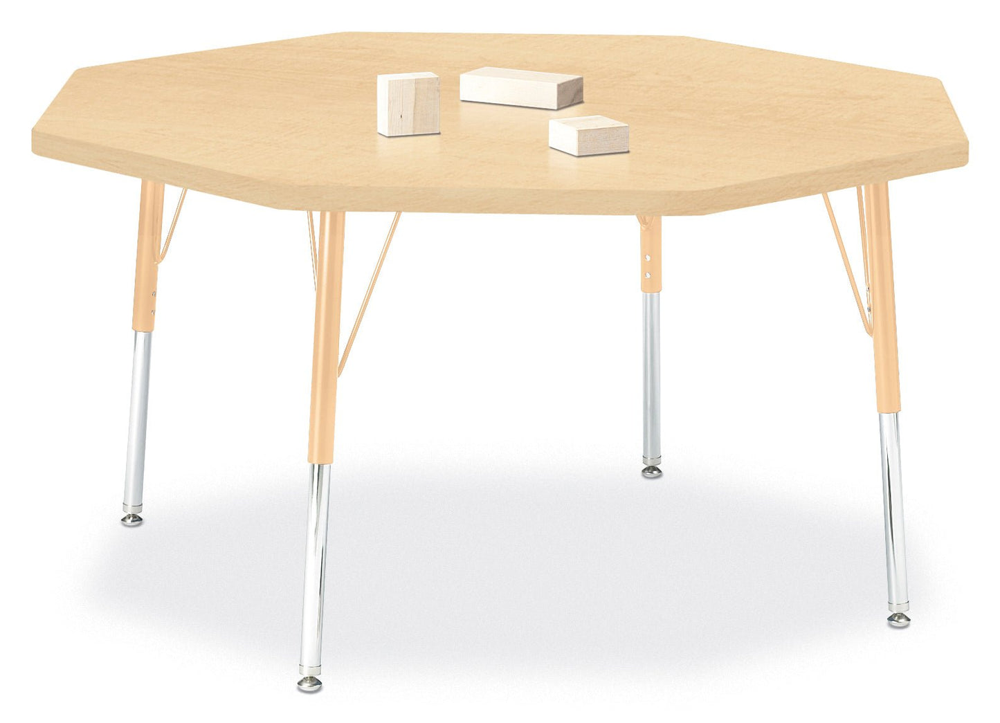 Jonti-Craft Octagon Elementary Activity Table with Heavy Duty Laminate Top - Height Adjustable Legs - SchoolOutlet