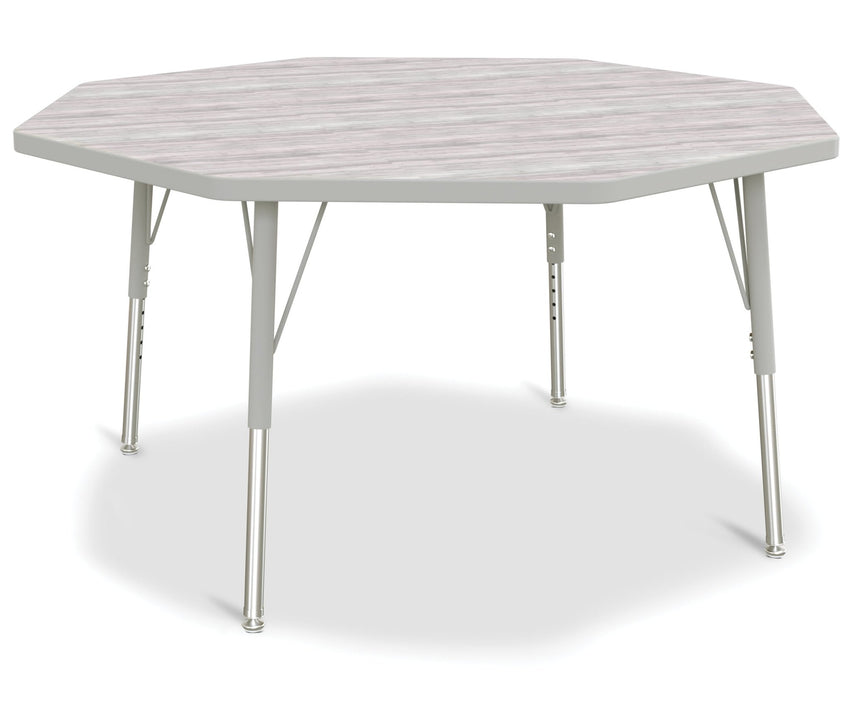 Jonti-Craft Octagon Elementary Activity Table with Heavy Duty Laminate Top - Height Adjustable Legs - SchoolOutlet