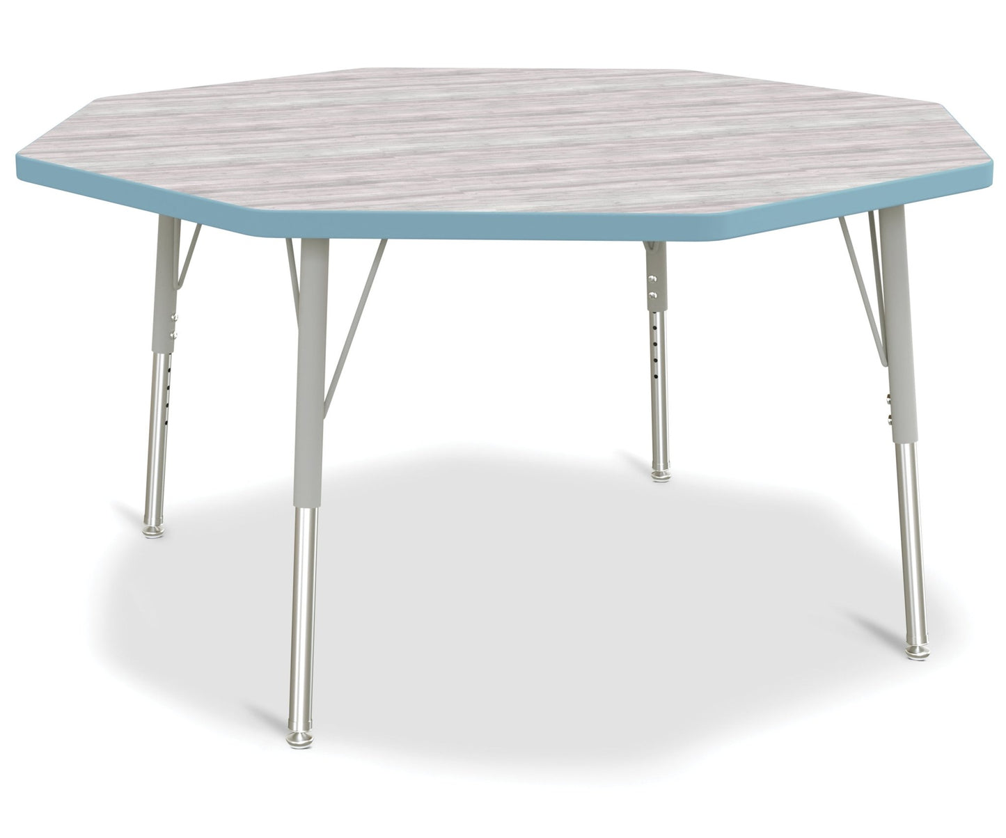 Jonti-Craft Octagon Elementary Activity Table with Heavy Duty Laminate Top - Height Adjustable Legs - SchoolOutlet