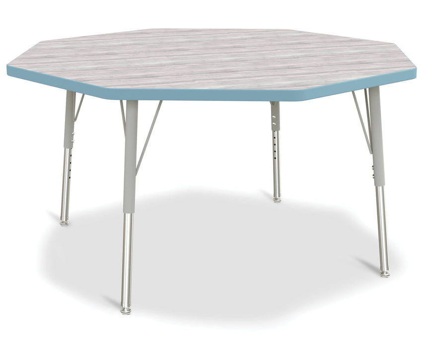 Jonti-Craft Octagon Elementary Activity Table with Heavy Duty Laminate Top - Height Adjustable Legs - SchoolOutlet