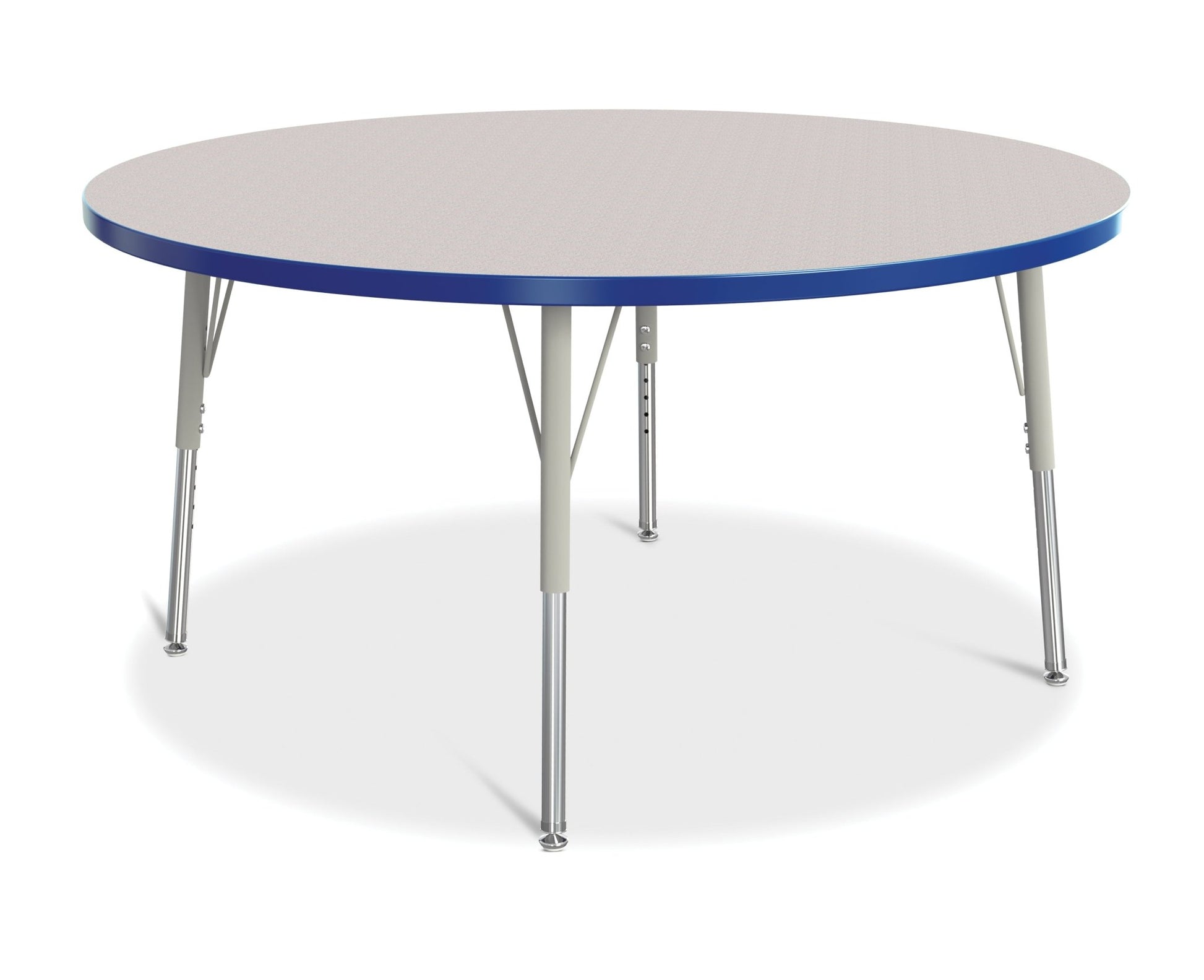 Jonti-Craft Round Elementary Activity Table Laminate Top 48" Diameter - Height Adjustable Legs (15" - 24") - SchoolOutlet